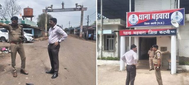 SP का बड़वारा दौरा, हादसा स्थल का किया निरीक्षण, थाने का किया औचक मुआयना